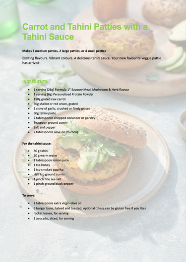 šCarrot and Tahini Patty Packageš